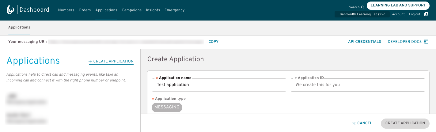 create-application