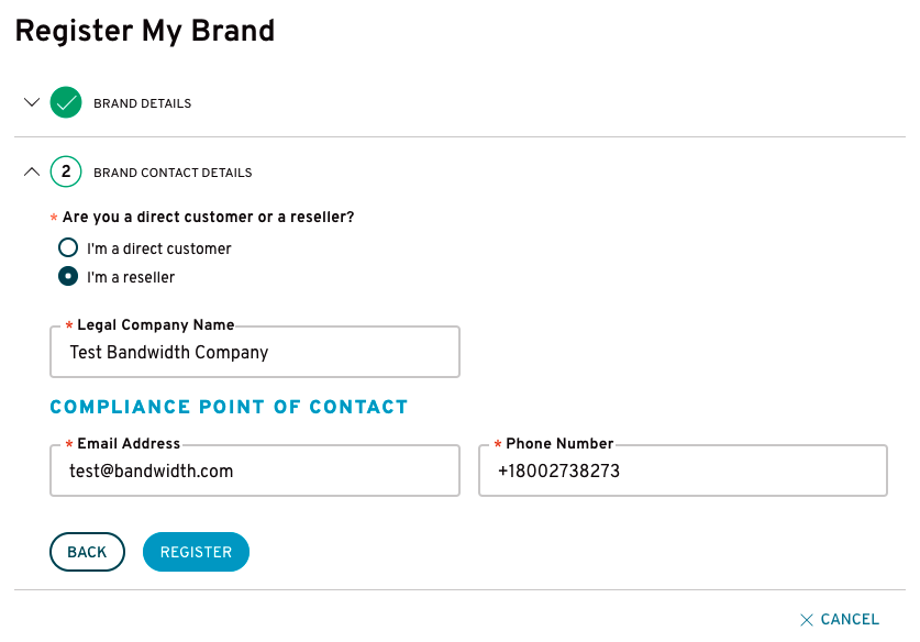 Register my brand reseller
