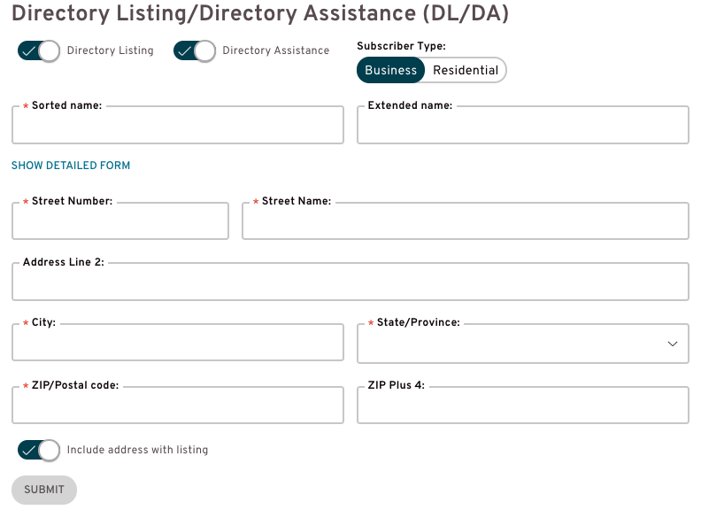 Directory discount assistance listing