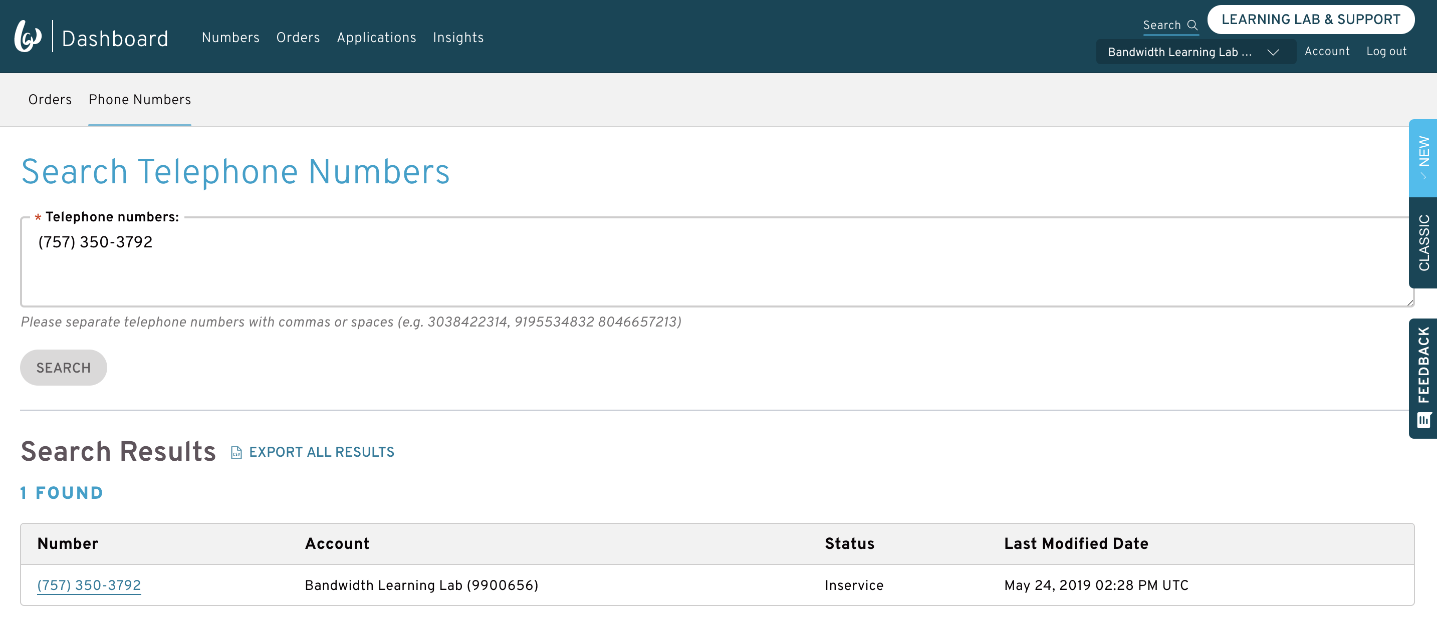 How do I disconnect or reconnect a phone number? Bandwidth Support Center