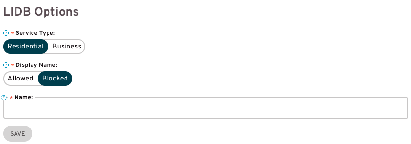 LIDB Options