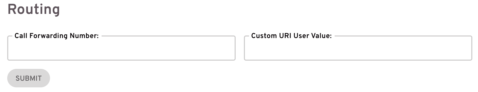 Routing section