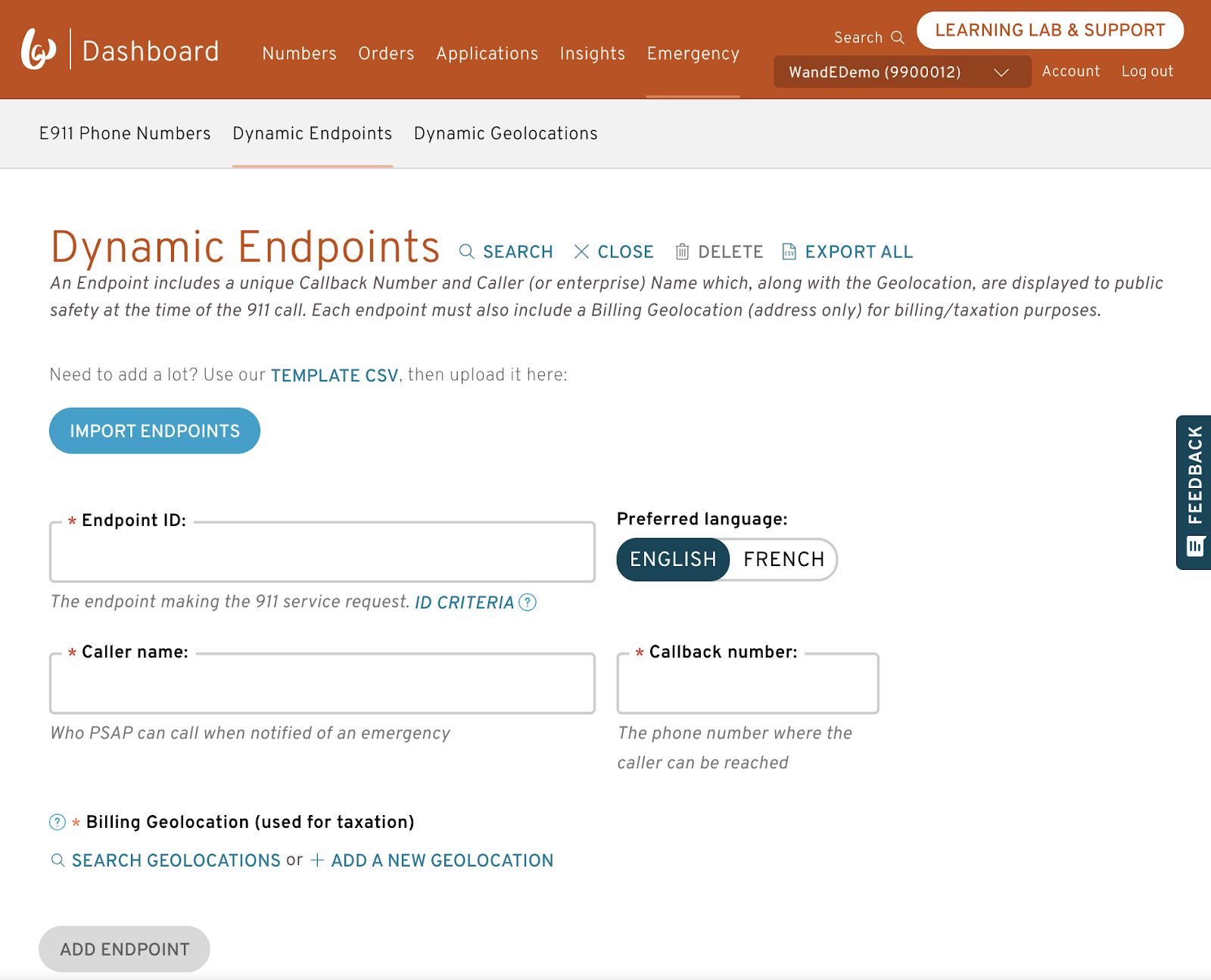 Adding Endpoints
