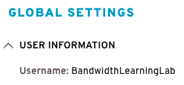 Username